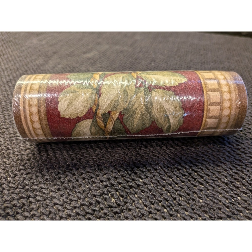 Sunworthy Wallpaper‎ Border Botanical Leaf Burgundy Tan MP060112B 5 Yards NEW